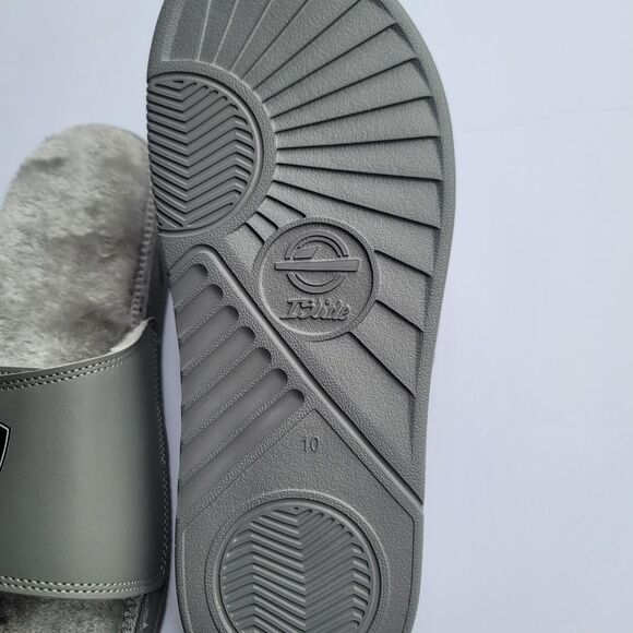 New Men's NBA Brooklyn Nets Slides Size 10 With Premium Fur Soles Made By iSlide - Picture 3 of 6